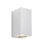 Nordlux Canto Maxi Kubi 2 Wall Light Aluminium White Up & Down | IP44 - Suitable for 2x GU10